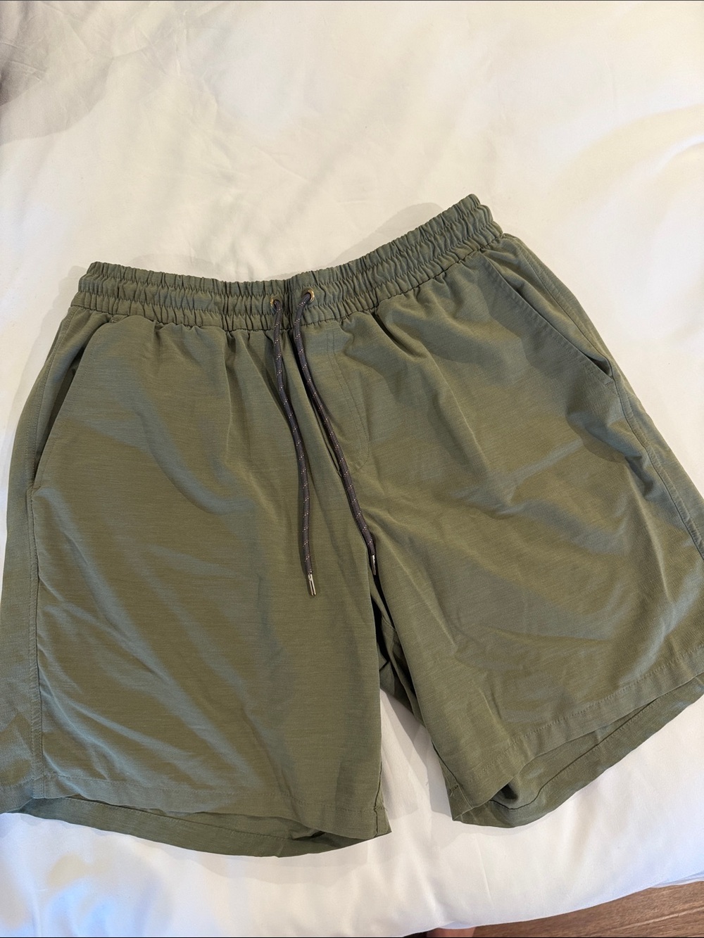 George Olive Green Athletic Drawstring Shorts